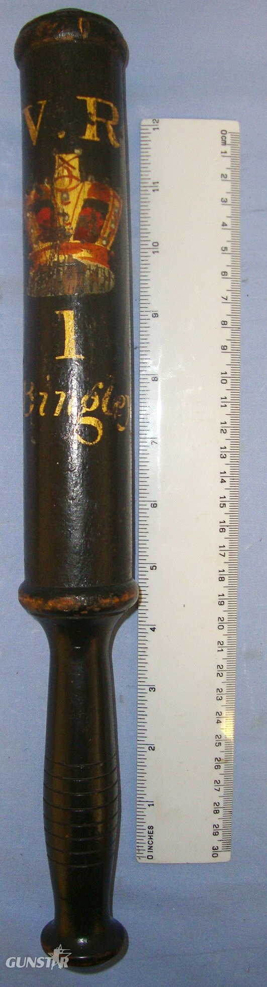 Victorian Bingley Police/ West Riding Constabulary (Bradford West Yorkshire) Tipstaff Police Truncheon with Hand Painted Decoration & V.R. Queen’s Crown Royal Cypher. Sn 21110 Victorian Bingley Police/ West Riding Constabulary (Bradford West Yorkshire) Tipstaff Police Truncheon with Hand Painted Decoration & V.R. Queen’s Crown Royal Cypher. Sn 21110 Antique & Militaria in 