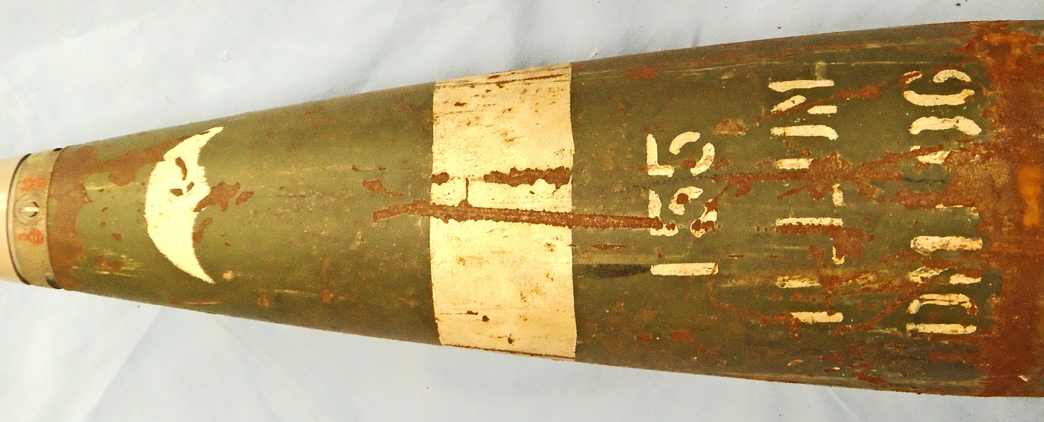 INERT DEACTIVATED. Fired, 155MM NATO FH70 Illuminition Projectile. - O 2000 INERT DEACTIVATED. Fired, 155MM NATO FH70 Illuminition Projectile. - O 2000  Other Ammunition - {CATEGORY}