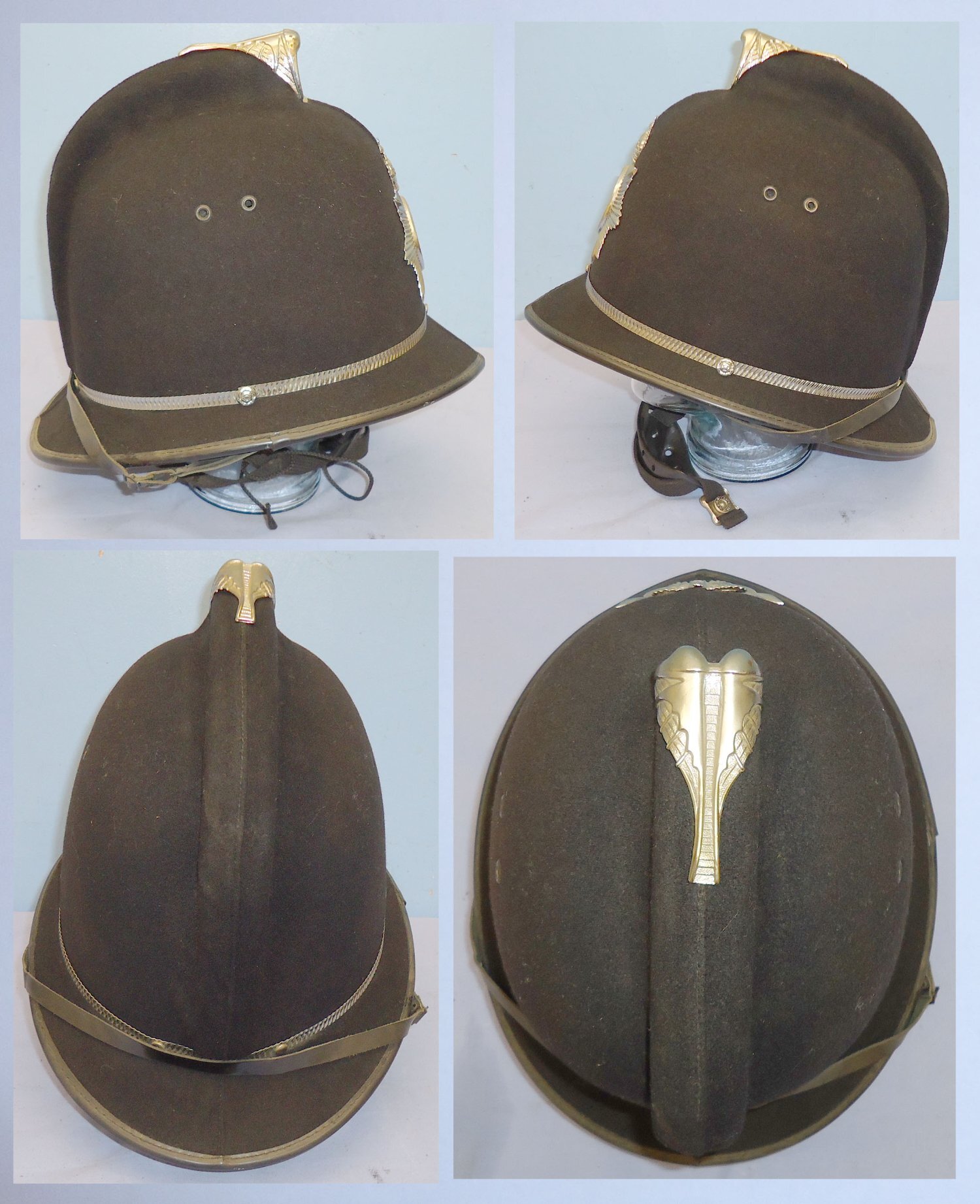 Staffordshire Police Coxcomb Helmet. 21460. Staffordshire Police Coxcomb Helmet. 21460. Antique & Militaria