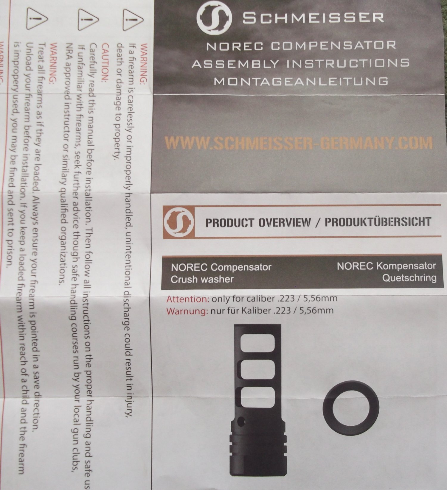 SCHMEISSER SP15 Compensator Other Accessory - {CATEGORY} in 