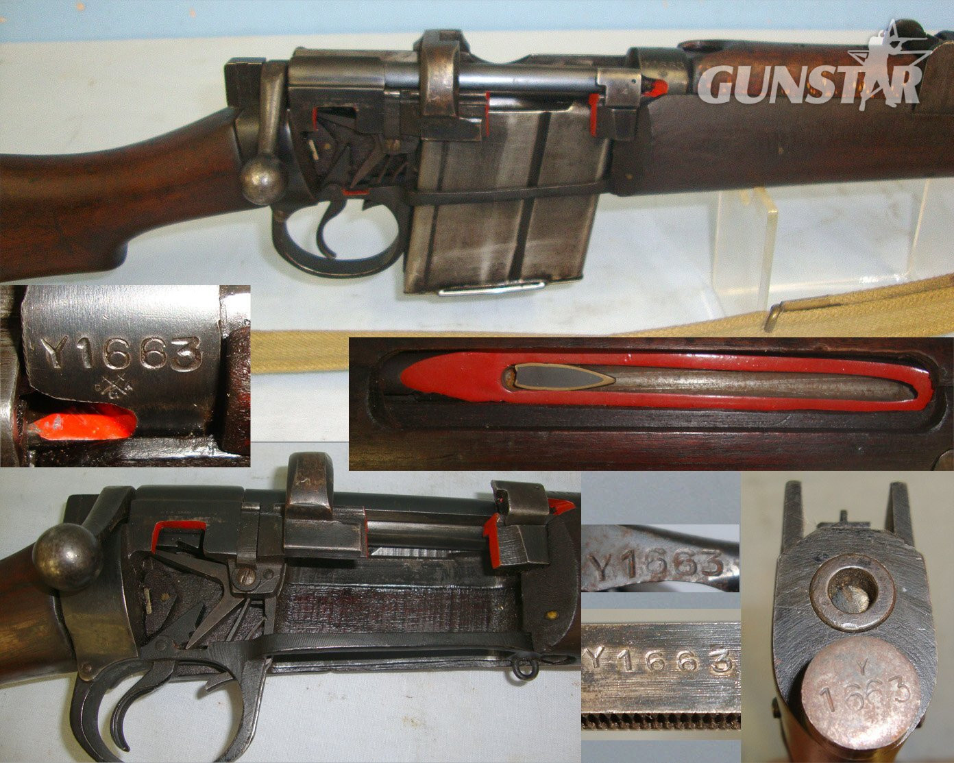 Rifle Factory Ishapore With Correct Box Magazine For 7.62mm Calibre Ammunition & Sling**EARLY UK DEACTIVATION SPECIFICATION**  D 6046 Bolt Action None Rifle