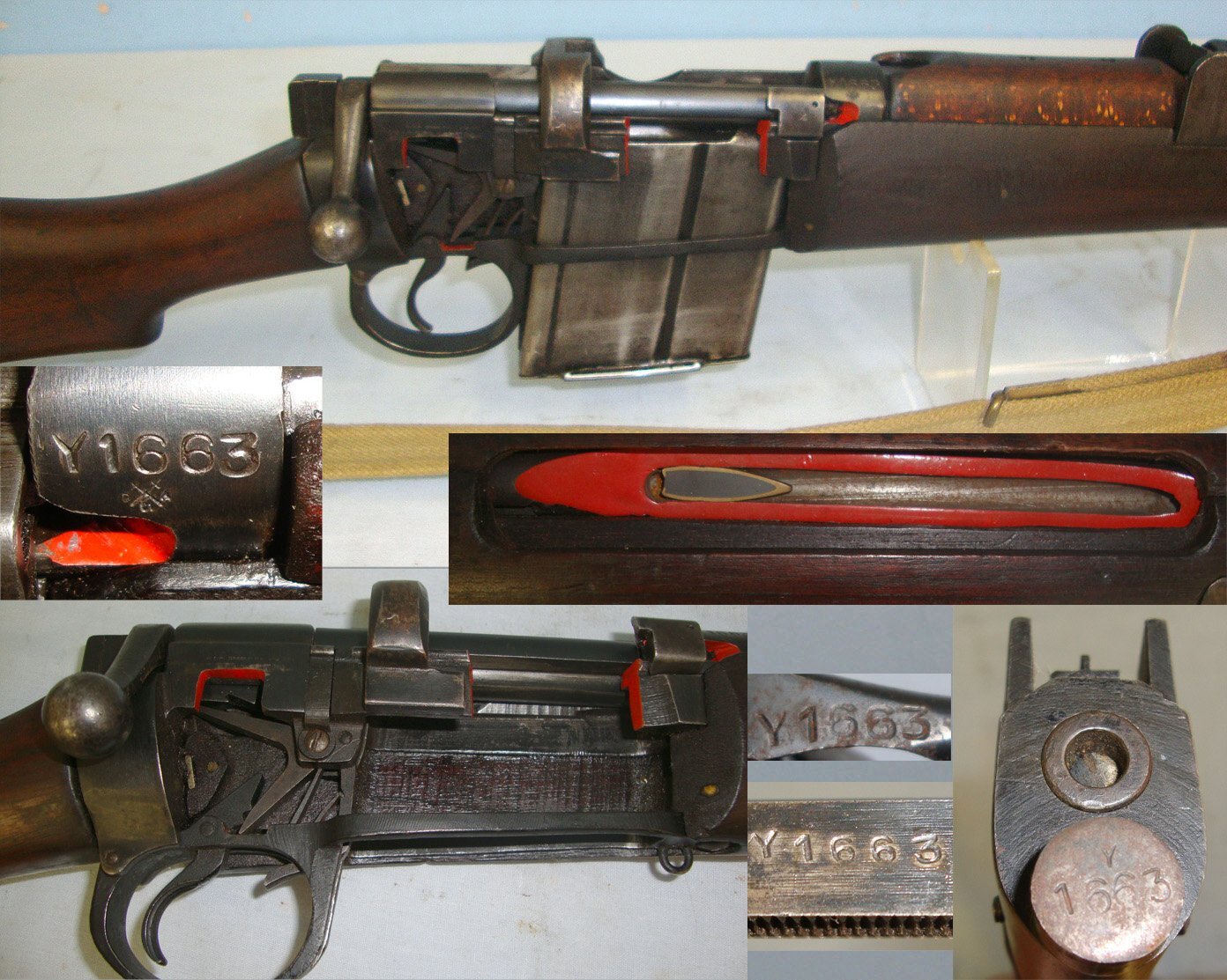 Rifle Factory Ishapore With Correct Box Magazine For 7.62mm Calibre Ammunition & Sling**EARLY UK DEACTIVATION SPECIFICATION**  D 6046 Bolt Action None Rifle