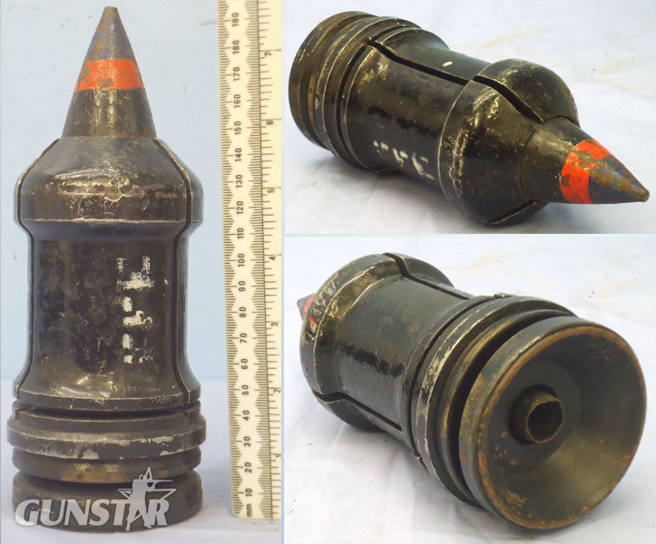  DEACTIVATED INERT. WW2 1945 dated Unfired British 17pr (76.2 x 583R) APDS/T (Armour Piercing Discarding Sabot/Trace) Round. - O 1914 DEACTIVATED INERT. WW2 1945 dated Unfired British 17pr (76.2 x 583R) APDS/T (Armour Piercing Discarding Sabot/Trace) Round. - O 1914  Other Ammunition