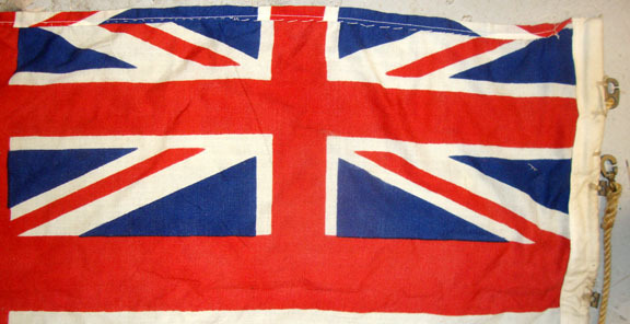  White Ensign Ship’s Flag (68”x32”) With Hanging Rope & Brass Fittings British Cloth Construction Royal Navy White Ensign Ship’s Flag (68”x32”) With Ha Other Accessory