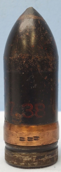 {CATEGORY} - INERT DEACTIVATED. Unfired German WW2, 1937 Dated 3.7cm PAK 36 (37x250) APHE (Armour Piercing High Explosive/Trace) Round With Rare Two Piece Brass And Steel Composite Cartridge Case. Sn - 20078 INERT DEACTIVATED. Unfired German WW2, 1937 Dated 3.7cm PAK 36 (37x250) APHE (Armour Piercing High Explosive/Trace) Round With Rare Two Piece Brass And Steel Composite Cartridge Case. Sn - 20078  Other Ammunition in 