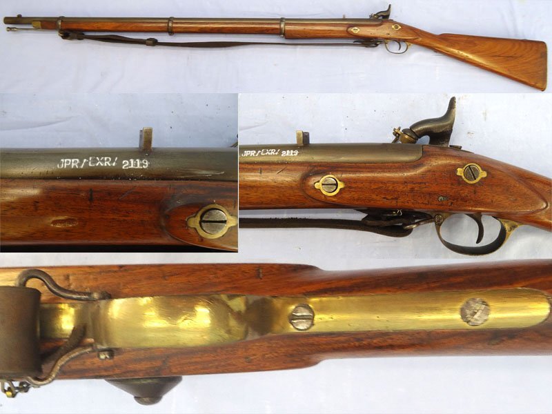 Tower Tower, Enfield Indian Pattern 1858 Percussion Musket. Sn - 21977:8 Single Shot None Rifle