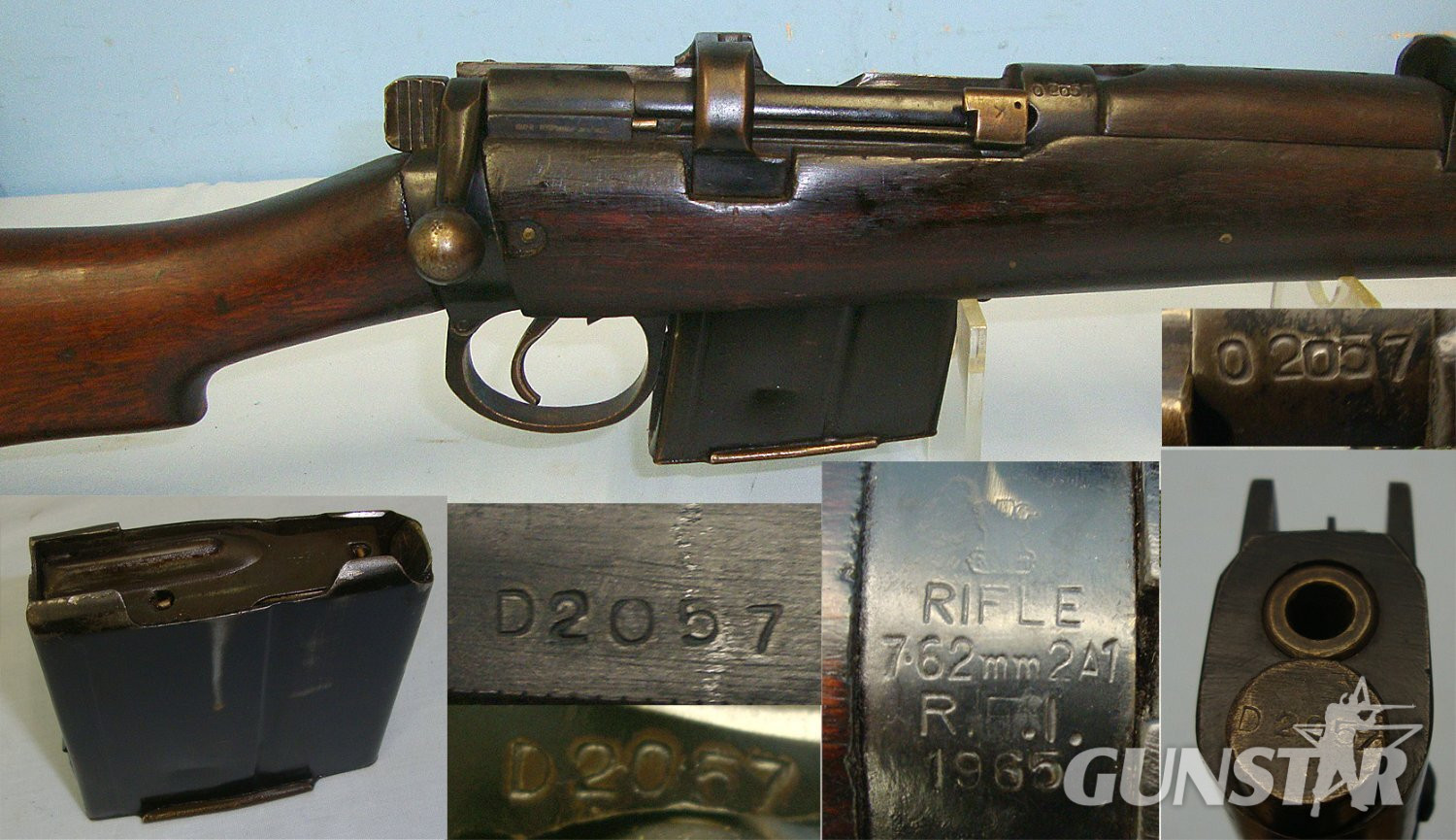 ALL MATCHING NUMBERS INCLUDING BOLT*C1965 Indian Army & Police Rifle Factory Ishapore (RFI) Bolt Action ‘Rifle 7.62mm 2A1’ (Enfield No.1 MK III SMLE) In 7.62mm NATO Calibre’  With Correct 7.62mm Box Magazine & Sling*UK 2004 DEACTIVATION COCKS & DRY FIRES* - 23231:4 Bolt Action None Rifle