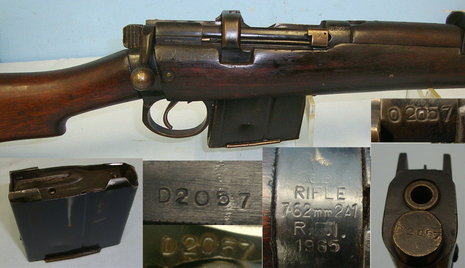 ALL MATCHING NUMBERS INCLUDING BOLT*C1965 Indian Army & Police Rifle Factory Ishapore (RFI) Bolt Action ‘Rifle 7.62mm 2A1’ (Enfield No.1 MK III SMLE) In 7.62mm NATO Calibre’  With Correct 7.62mm Box Magazine & Sling*UK 2004 DEACTIVATION COCKS & DRY FIRES* - 23231:4 Bolt Action None Rifle