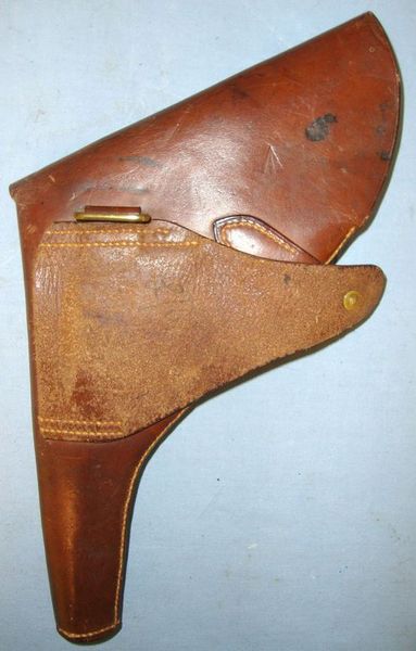 T.Langley,Walsall British 1915 Dated Sam Browne Holster For Webley & Enfield MK VI .455" Calibre S Care & Storage
