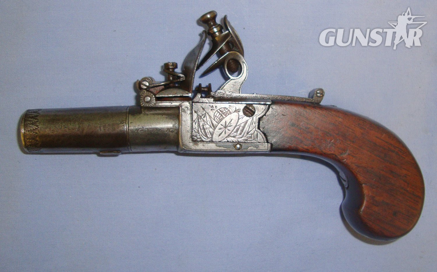  H. Nock With Safety Bolt, Screw Off Barrel & Folding Concealed Trigger. Sn 21393:46 .50 Cal Muzzleloader Muzzleloader