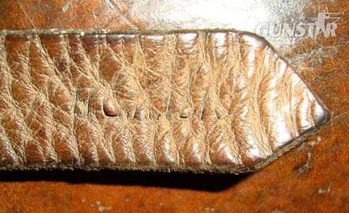  1918 Dated British Land Service Brown Leather Open Top Holster For Webley .455 S Care & Storage