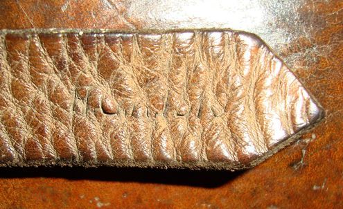  1918 Dated British Land Service Brown Leather Open Top Holster For Webley .455 S Care & Storage