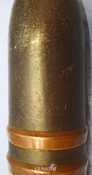 DEACTIVATED INERT. WW2 1945 dated Unfired British 17pr (76.2 x 583R) Armour Piercing Discarding Sabot/Trace (APDS/T) Round. - O 1915 DEACTIVATED INERT. WW2 1945 dated Unfired British 17pr (76.2 x 583R) Armour Piercing Discarding Sabot/Trace (APDS/T) Round. - O 1915  Other Ammunition 