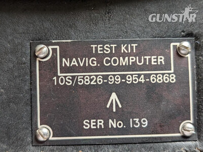 MOD Test Kit Navig. Computer 5826 Radio Equipment Airborne 10S/5826-99-854-6868 Antique & Militaria
