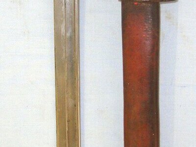 MATCHING NUMBERS**RARE MAKER**Pre WW1 1910 Dated 1st Pattern JAC (James A. Chapman), Hook Quillion P1907 Bayonet Regiment Marked \'2 CG\' To The 2nd Battalion Coldstream Guards, 1st Type Scabbard & 1914 Pattern Leather Frog Regiment Marked DLI To The Durh Bayonet