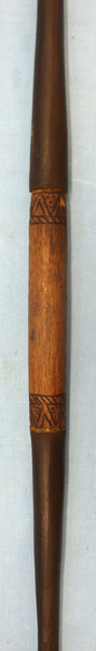  African Masai Lion Spear With Long 54cm Leaf Shaped Blade With Raised Medial Rid Other Blade