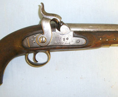Tower Short Sea Service Customs/ Revenue .577 Calibre Percussion Pistol With Captive R .577 Muzzleloader