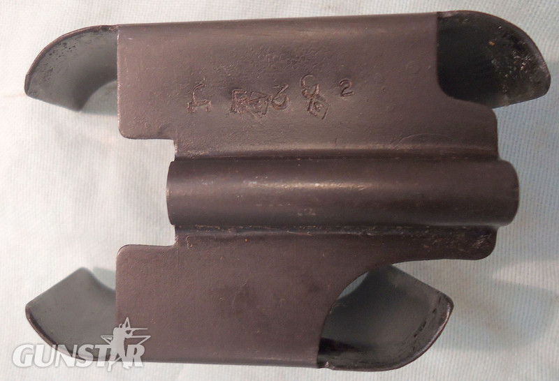 {CATEGORY} - INERT DEACTIVATED. Russian, PRTS 14.5mm Anti-Tank Rifle Clip Of 5 Dummy Rounds. Sn - 20080 INERT DEACTIVATED. Russian, PRTS 14.5mm Anti-Tank Rifle Clip Of 5 Dummy Rounds. Sn - 20080  Other Ammunition