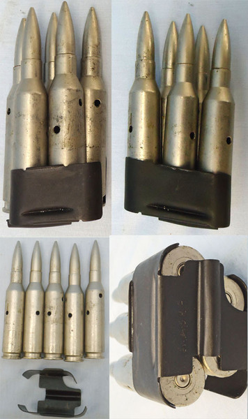  INERT DEACTIVATED. Russian, PRTS 14.5mm Anti-Tank Rifle Clip Of 5 Dummy Rounds. Sn - 20080 INERT DEACTIVATED. Russian, PRTS 14.5mm Anti-Tank Rifle Clip Of 5 Dummy Rounds. Sn - 20080  Other Ammunition