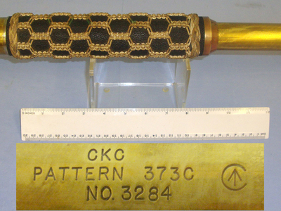 WW2 Era Canadian Royal Navy WD Pattern 373C ‘Officer Of The Watch’ Single Draw Brass Naval Telescope By CKC (Canadian Kodak Company)With Sliding Sun Shade & Intricate Rope Lashing. Sn 21067   Sight & Optic