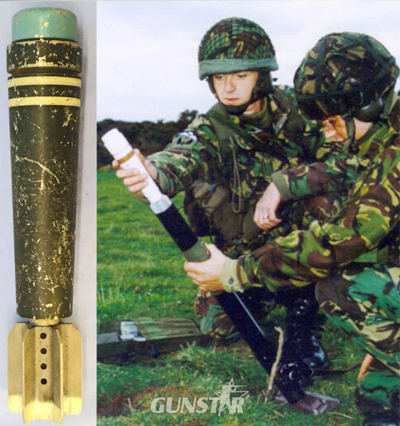 INERT DEACTIVATED. British, Unfired, 51MM Practice Mortar. - O 2045 INERT DEACTIVATED. British, Unfired, 51MM Practice Mortar. - O 2045  Other Ammunition in 