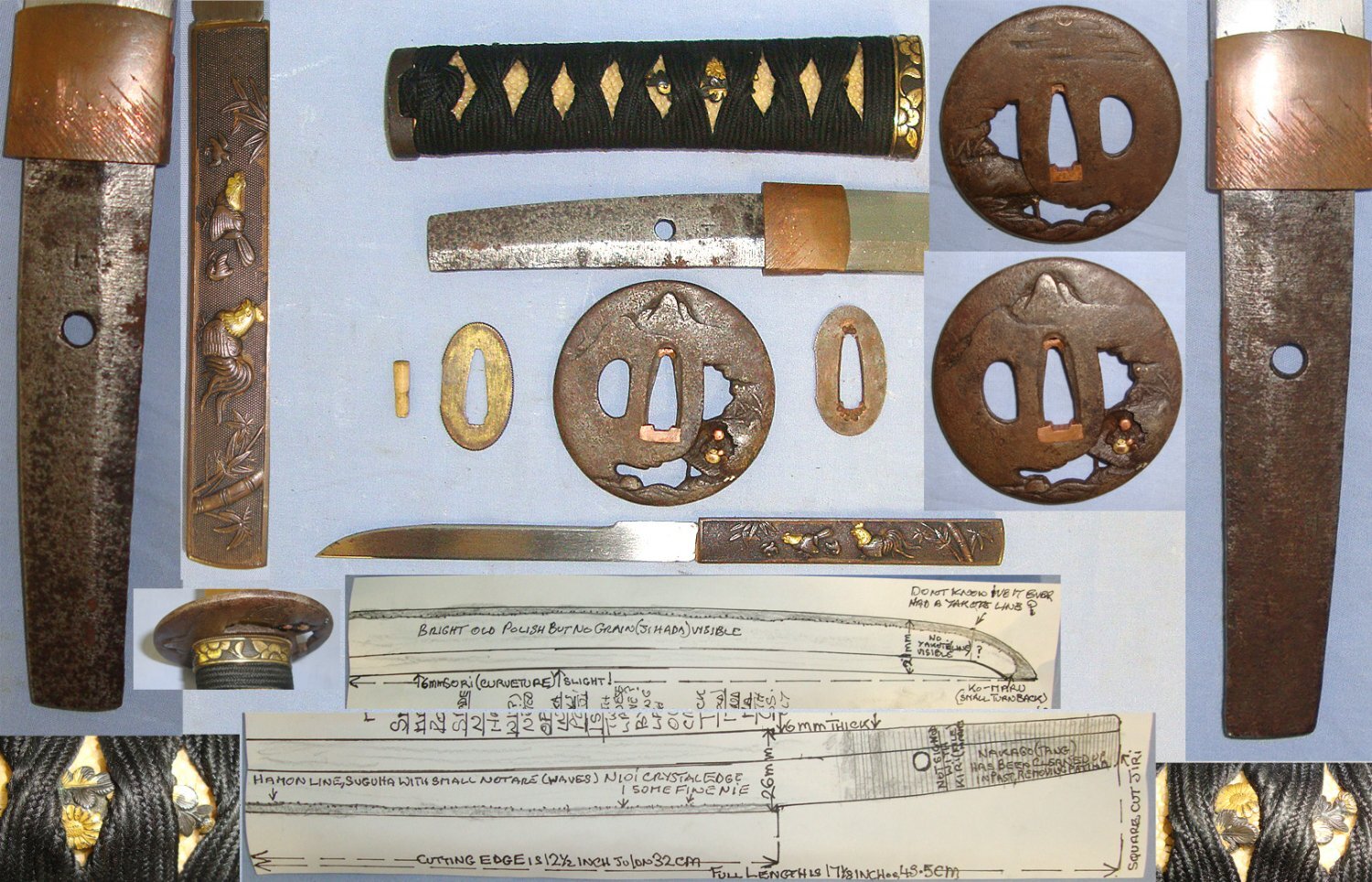 ANCIENT BLADE**Japanese Shinto Period 1680-1788 Mino School Work Ko (Small) Wakizashi Sword With Ko-Gatana (Side Knife), Scabbard & UK Expert Assessment. ED 3053 Sword
