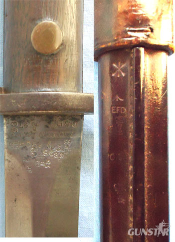  Wilkinson 1890 Dated, 1888 Mark II Wilkinson, Lee Metford Bayonet With 1903 Land Bayonet