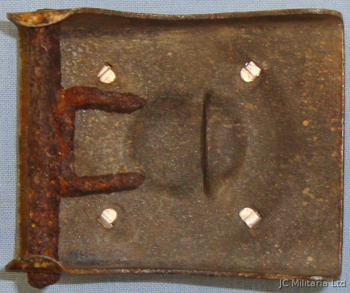 A 1937 Nazi German Army Buckle imprinted - ‘GOTT MIT UNS’ ‘God is with us’. N 87 A 1937 Nazi German Army Buckle imprinted - ‘GOTT MIT UNS’ ‘God is with us’. N 87 Antique & Militaria