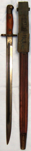  Australian ‘1907’ Pattern Bayonet and Scabbard Made at ‘Lithgow Small Arms Factory’. 19480 Bayonet
