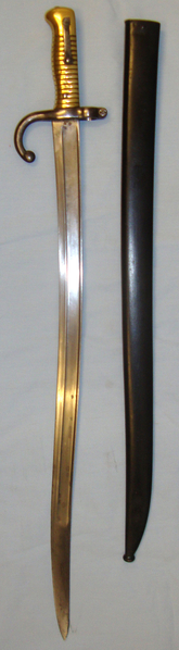 French M1866 Chassepot Bayonet AND Scabbard. BAYO 699. Bayonet