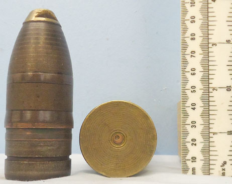 DEACTIVATED INERT. British Unfired Early VSM (Vickers Son and Maxim) 37mm (37 x  DEACTIVATED INERT. British Unfired Early VSM (Vickers Son and Maxim) 37mm (37 x  Antique & Militaria