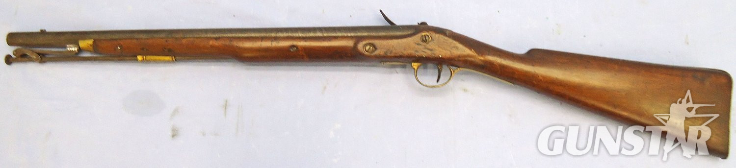 John Rigby Scarce, Dublin, Preventative Water Guard, PWG, (Pre Coastguard), Quality, Rigby of Dublin .650” bore Flintlock Carbine. Sn - 21851:8 Muzzleloader .65 Cal Muzzleloader Rifle 