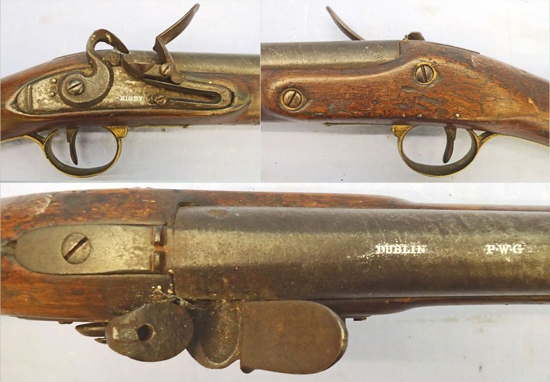  John Rigby Scarce, Dublin, Preventative Water Guard, PWG, (Pre Coastguard), Quality, Rigby of Dublin .650” bore Flintlock Carbine. Sn - 21851:8 Muzzleloader .65 Cal Muzzleloader Rifle