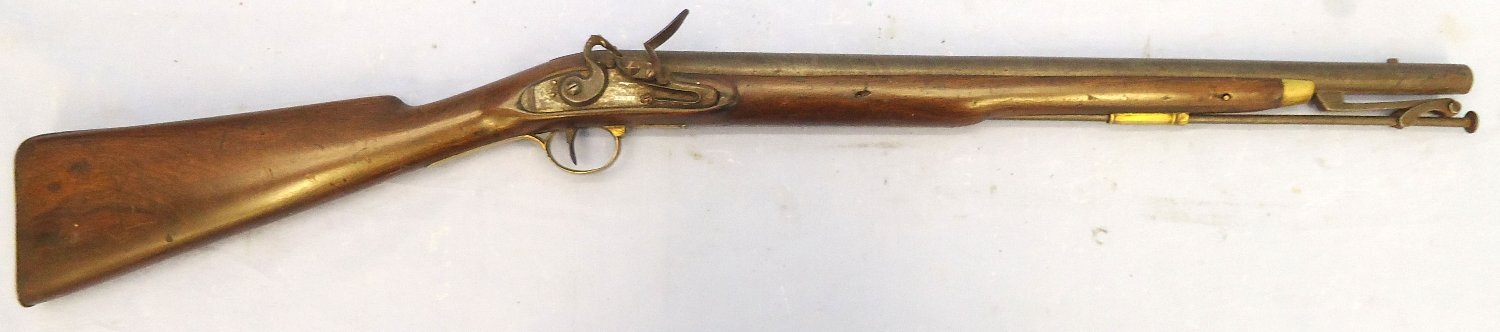 John Rigby Scarce, Dublin, Preventative Water Guard, PWG, (Pre Coastguard), Quality, Rigby of Dublin .650” bore Flintlock Carbine. Sn - 21851:8 Muzzleloader .65 Cal Muzzleloader Rifle - {CATEGORY}