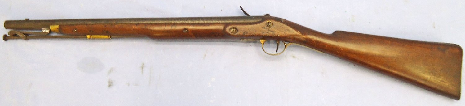 John Rigby Scarce, Dublin, Preventative Water Guard, PWG, (Pre Coastguard), Quality, Rigby of Dublin .650” bore Flintlock Carbine. Sn - 21851:8 Muzzleloader .65 Cal Muzzleloader Rifle 