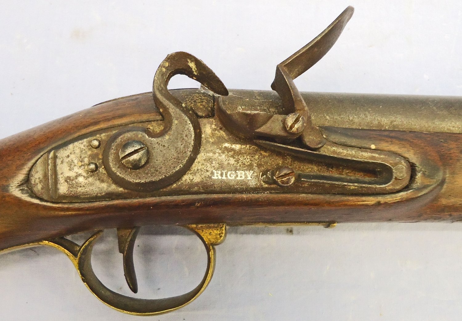 {CATEGORY} - John Rigby Scarce, Dublin, Preventative Water Guard, PWG, (Pre Coastguard), Quality, Rigby of Dublin .650” bore Flintlock Carbine. Sn - 21851:8 Muzzleloader .65 Cal Muzzleloader Rifle in 