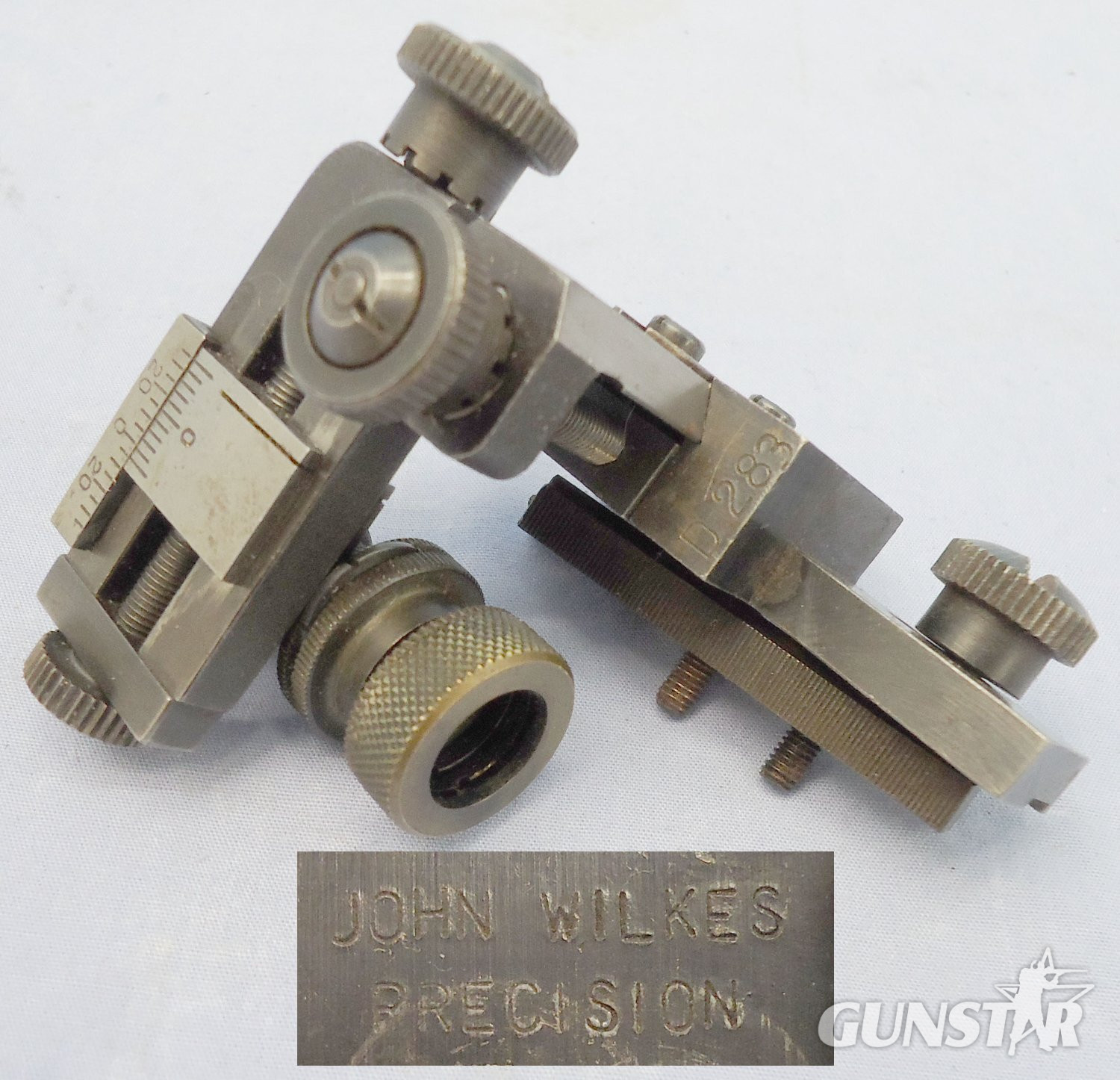 C1980’s John Wilkes ‘Precision’ Target Rifle (Iron) Sights OPT 815. C1980’s John Wilkes ‘Precision’ Target Rifle (Iron) Sights OPT 815.  Sight & Optic in 