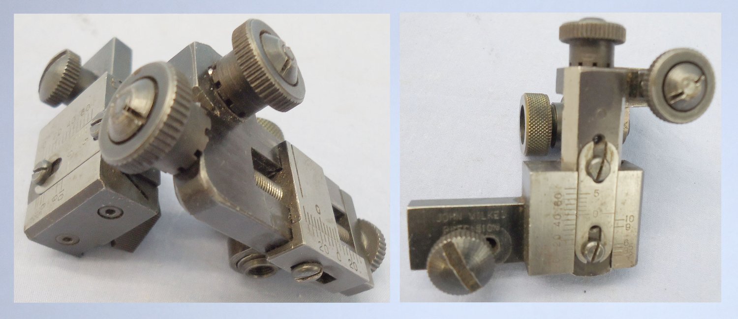 C1980’s John Wilkes ‘Precision’ Target Rifle (Iron) Sights OPT 815. C1980’s John Wilkes ‘Precision’ Target Rifle (Iron) Sights OPT 815.  Sight & Optic