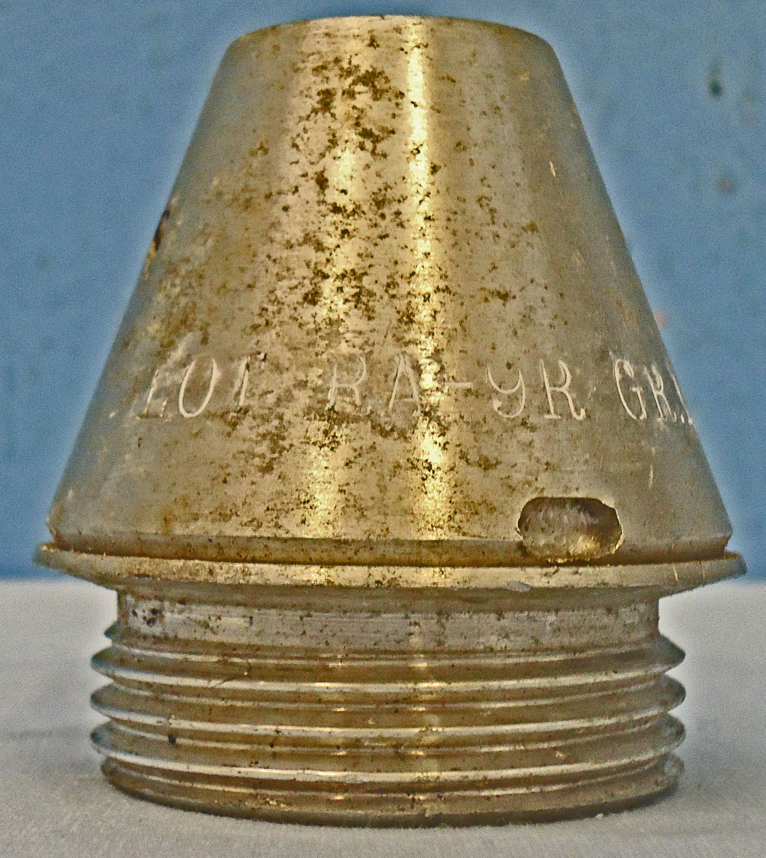  INERT DEACTIVATED. WW2, 1939 Dated Kz C/27 (Lm) German Kriegsmarine Nose Fuse. - O 1997 INERT DEACTIVATED. WW2, 1939 Dated Kz C/27 (Lm) German Kriegsmarine Nose Fuse. - O 1997  Other Ammunition