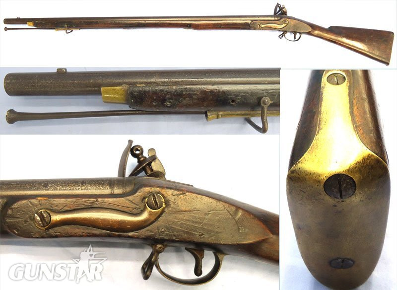 Napoleonic Wars Era, c.1800, TOWER Brown Bess .750 , 39 Inch Barrel, India Pattern Regulation Antique Musket Sn 23478:68 Napoleonic Wars Era, c.1800, TOWER Brown Bess .750 , 39 Inch Barrel, India Pattern Regulation Antique Musket Sn 23478:68 Muzzleloader Various Rifle