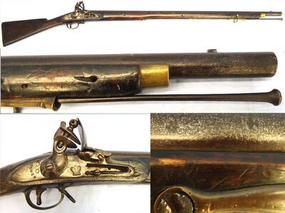 Napoleonic Wars Era, c.1800, TOWER Brown Bess .750 , 39 Inch Barrel, India Pattern Regulation Antique Musket Sn 23478:68 Napoleonic Wars Era, c.1800, TOWER Brown Bess .750 , 39 Inch Barrel, India Pattern Regulation Antique Musket Sn 23478:68 Muzzleloader Various Rifle