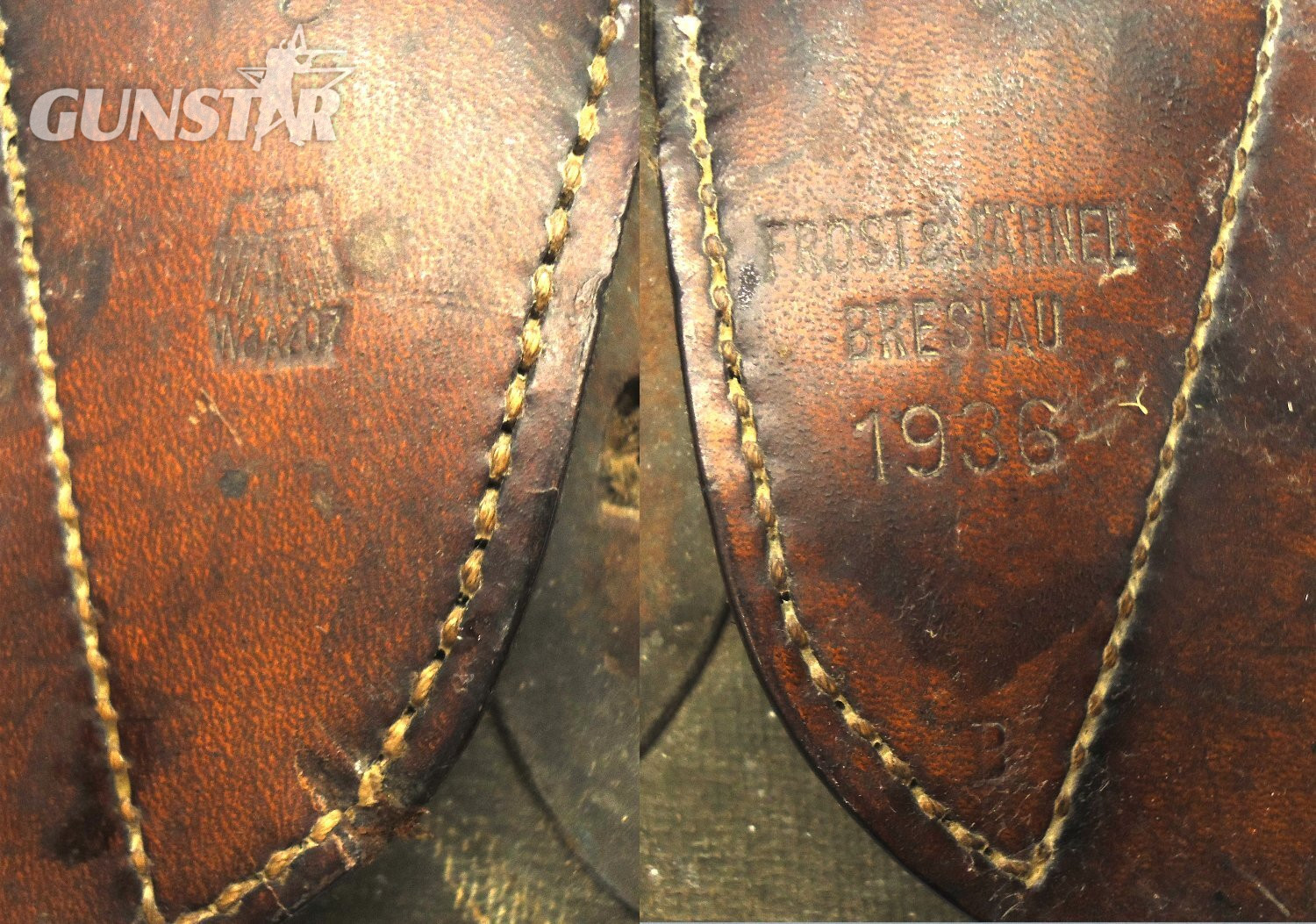 German, 1936 Dated, Military Leather Cavalry Saddle. - L 158 German, 1936 Dated, Military Leather Cavalry Saddle. - L 158 Antique & Militaria