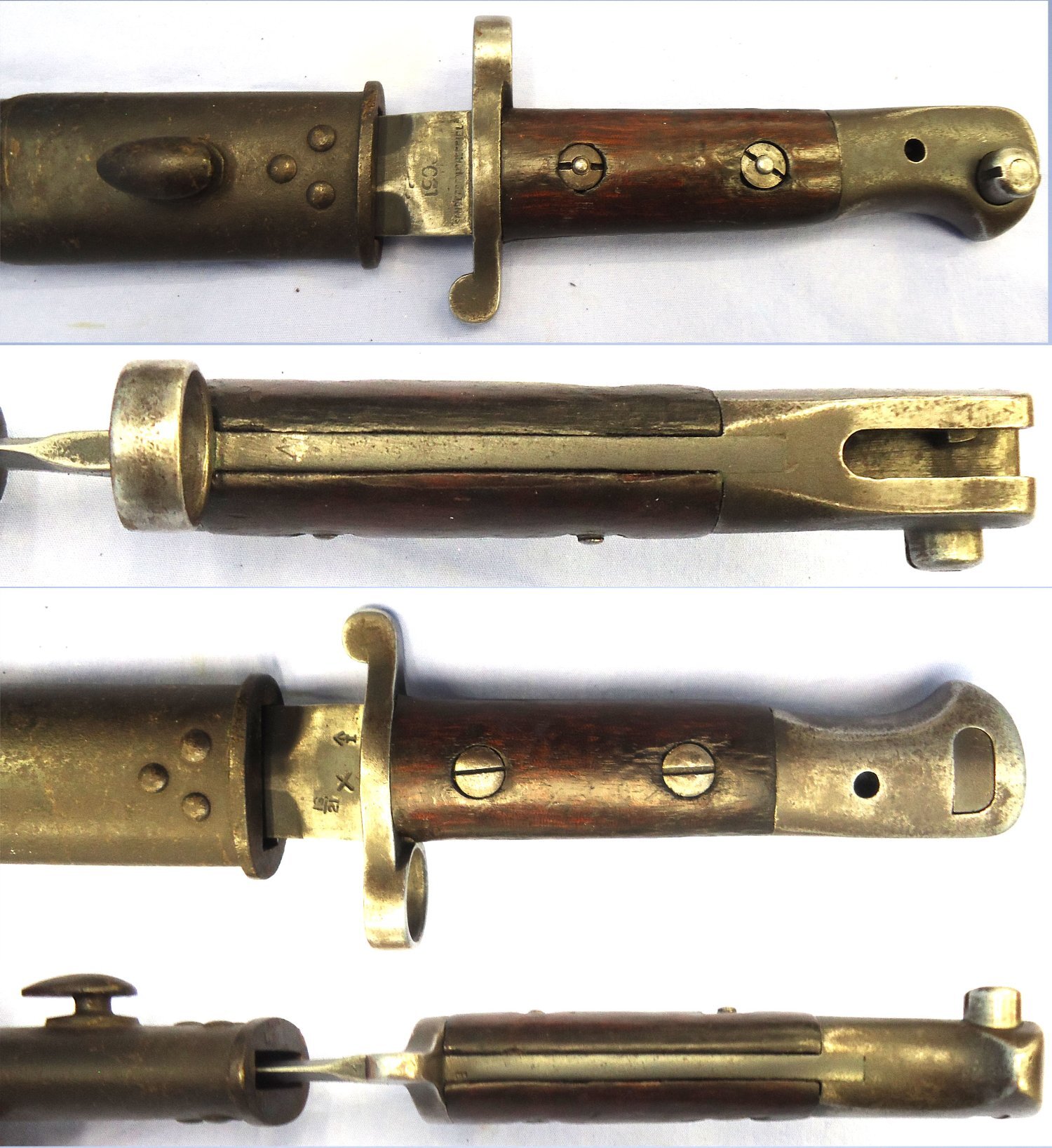 British, 1903 Pattern, (Not Converted) Bayonet by Sanderson, Sheffield and Scabbard. BAYO 377 Bayonet