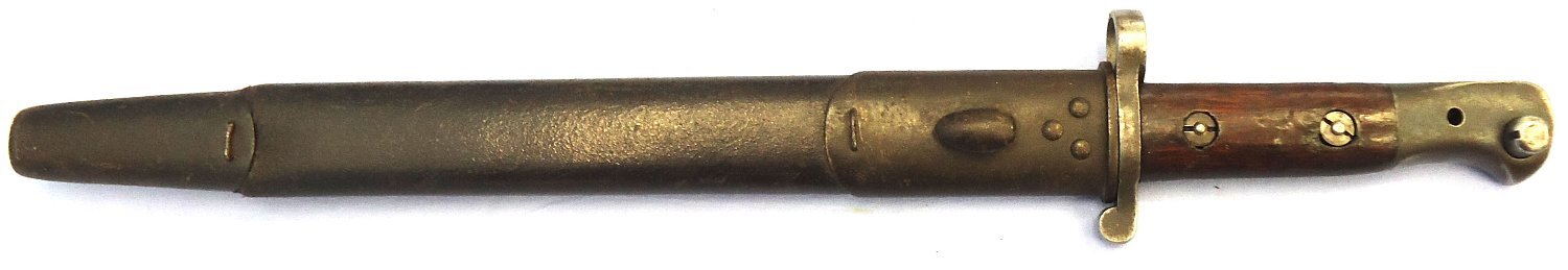 British, 1903 Pattern, (Not Converted) Bayonet by Sanderson, Sheffield and Scabbard. BAYO 377 Bayonet 