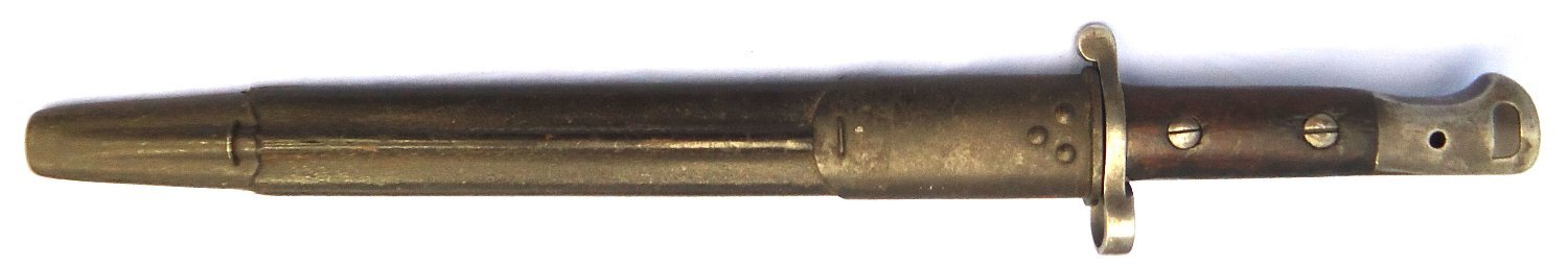 {CATEGORY} - British, 1903 Pattern, (Not Converted) Bayonet by Sanderson, Sheffield and Scabbard. BAYO 377 Bayonet in 