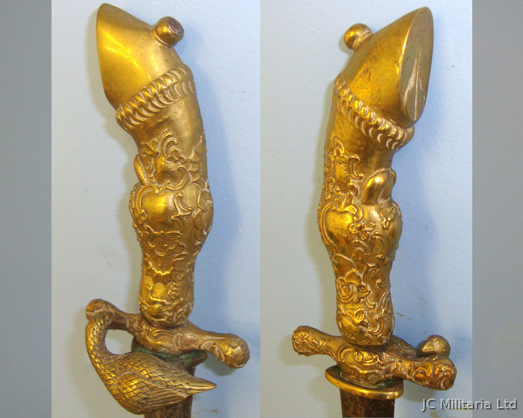 Late 18th Century French Nobleman’s Deer / Boar Hunting Dirk / Sidearm Knive