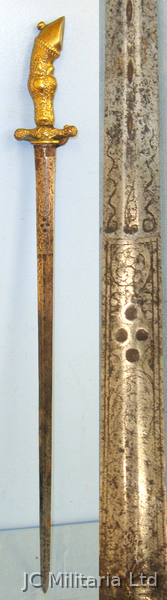  Late 18th Century French Nobleman’s Deer / Boar Hunting Dirk / Sidearm Knive