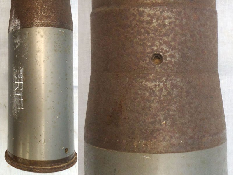  INERT. British 1975 Dated 76mm ARMDC (76.2x230R) L23A1, HE (High Explosive) Weighted DRILL Round For The Scorpion Light Tank and Saladin Armoured Car. Sn - 22846:93 INERT. British 1975 Dated 76mm ARMDC (76.2x230R) L23A1, HE (High Explosive) Weighted DRILL Round For The Scorpion Light Tank and Saladin Armoured Car. Sn - 22846:93  Other Ammunition