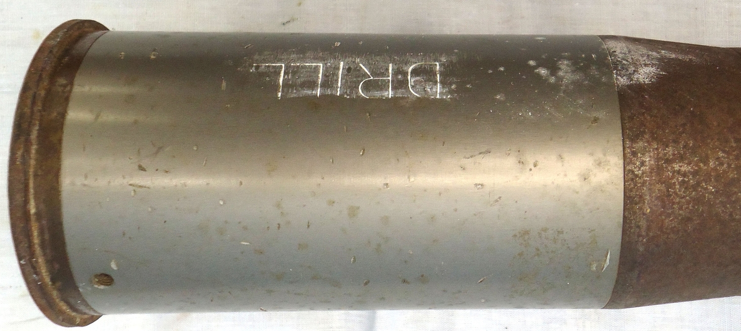 INERT. British 1975 Dated 76mm ARMDC (76.2x230R) L23A1, HE (High Explosive) Weighted DRILL Round For The Scorpion Light Tank and Saladin Armoured Car. Sn - 22846:93 INERT. British 1975 Dated 76mm ARMDC (76.2x230R) L23A1, HE (High Explosive) Weighted DRILL Round For The Scorpion Light Tank and Saladin Armoured Car. Sn - 22846:93  Other Ammunition 