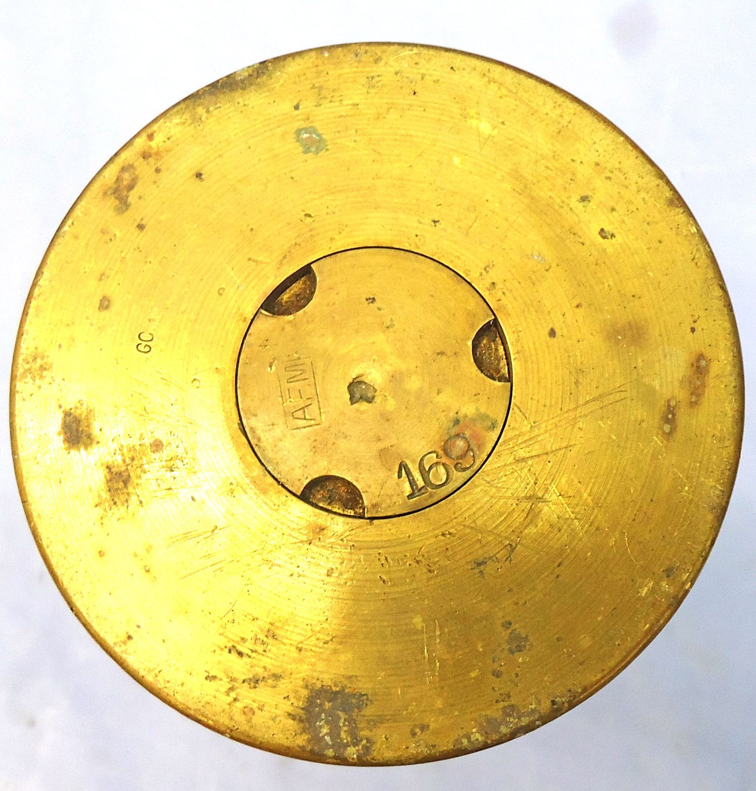 DEACTIVATED INERT. Belgian, Unfired, WW2, 1939 Dated 75mm (75x280R) Shrapnel Round for the Belgian 75mm Canon de 7.5cm 1905 TR Field Gun. - O 2261 DEACTIVATED INERT. Belgian, Unfired, WW2, 1939 Dated 75mm (75x280R) Shrapnel Round for the Belgian 75mm Canon de 7.5cm 1905 TR Field Gun. - O 2261  Other Ammunition - {CATEGORY}